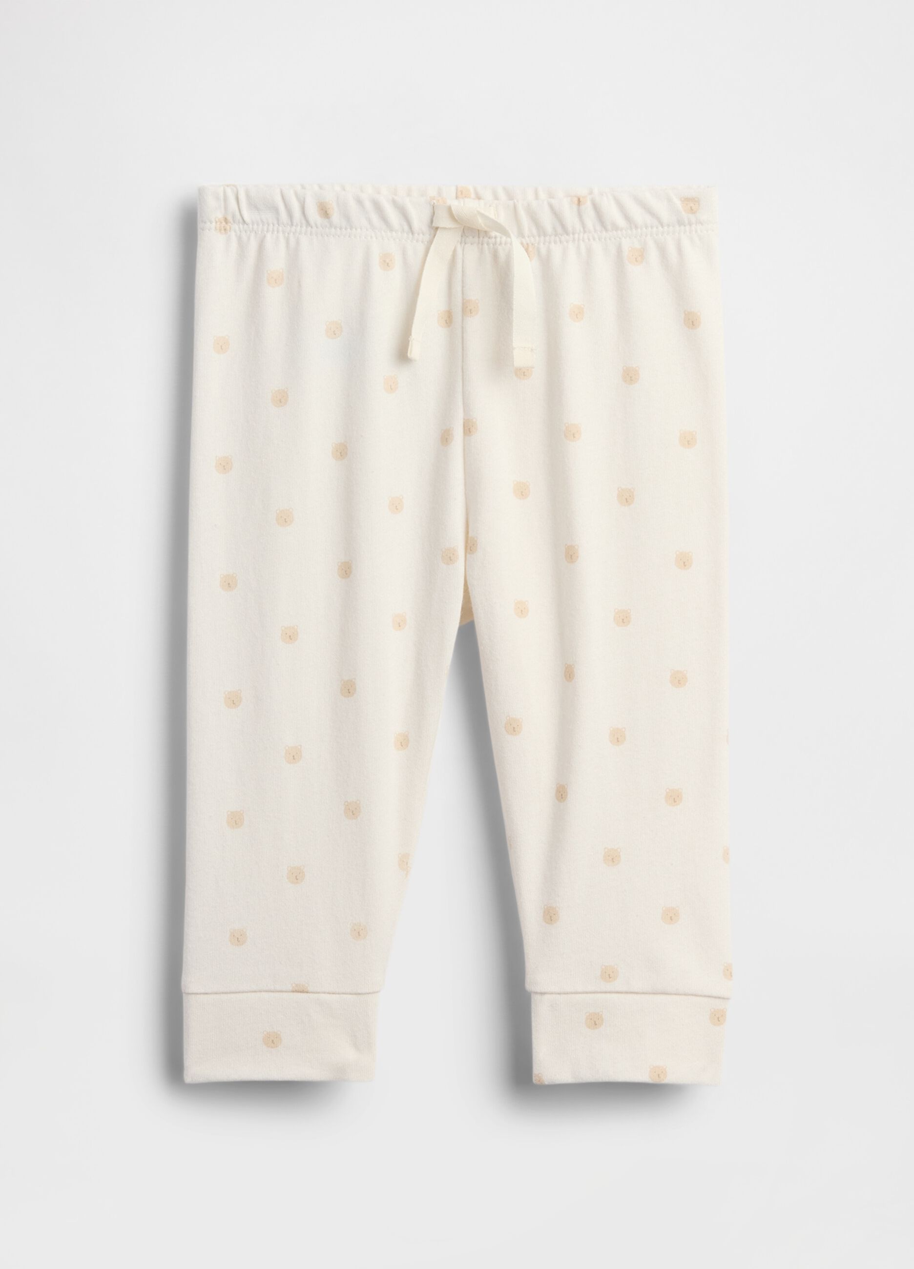 White cotton trousers for infants