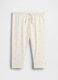 White cotton trousers for infants_0