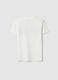 Boy's regular fit pure white cotton T-shirt with print_4