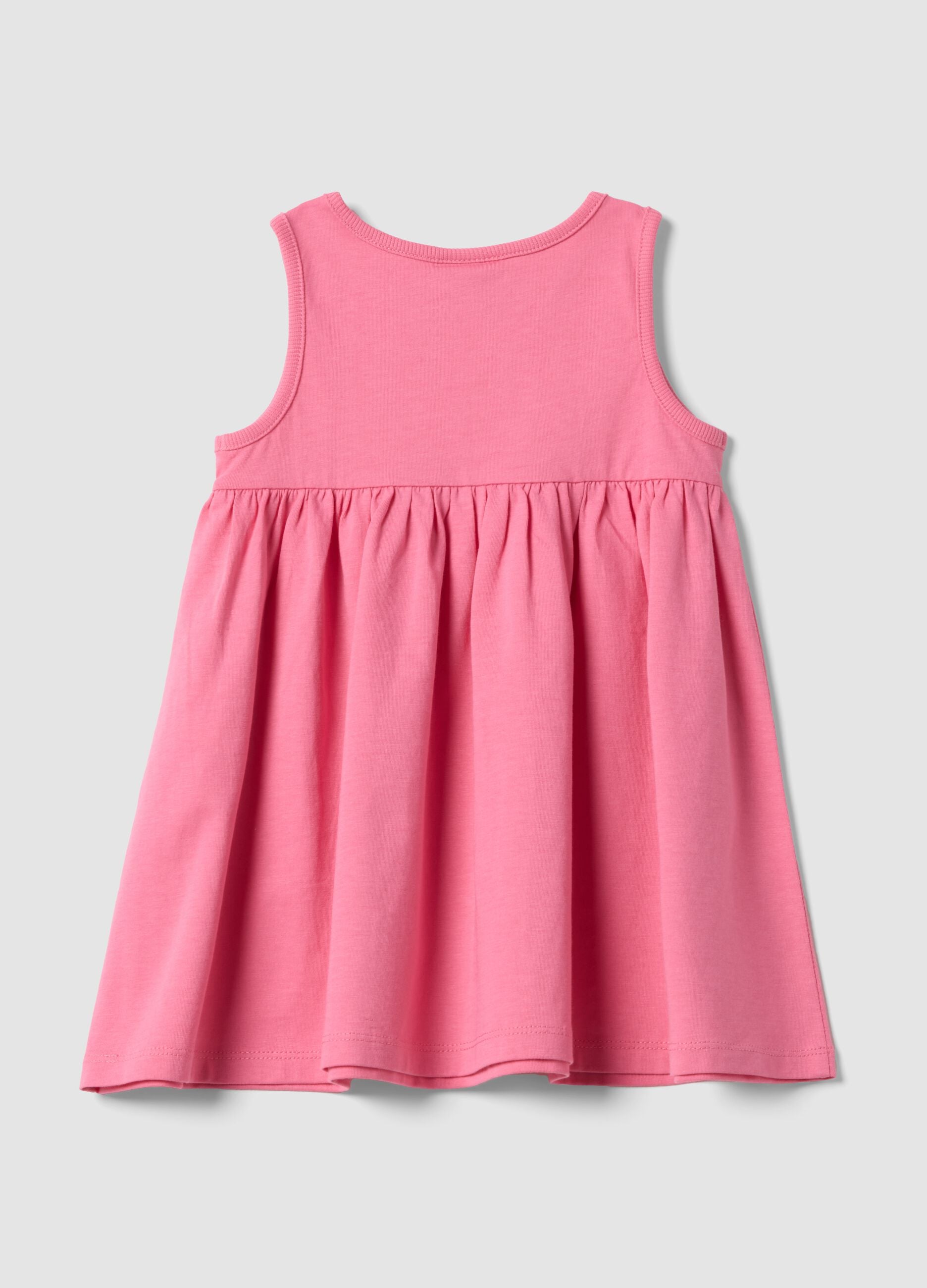 Pink Organic Cotton Mini Dress