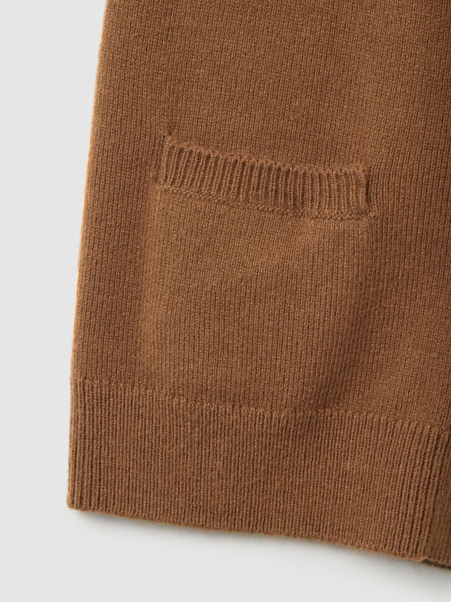 Gilet marrone lungo_5