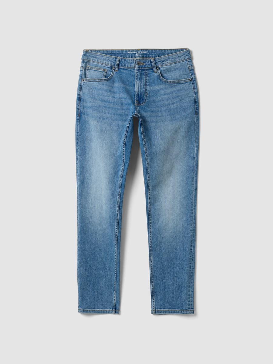 Slim-fit stretch cotton denim jeans_4