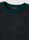Maglione grigio scuro girocollo in lana e alpaca elasticizzate regular fit_1
