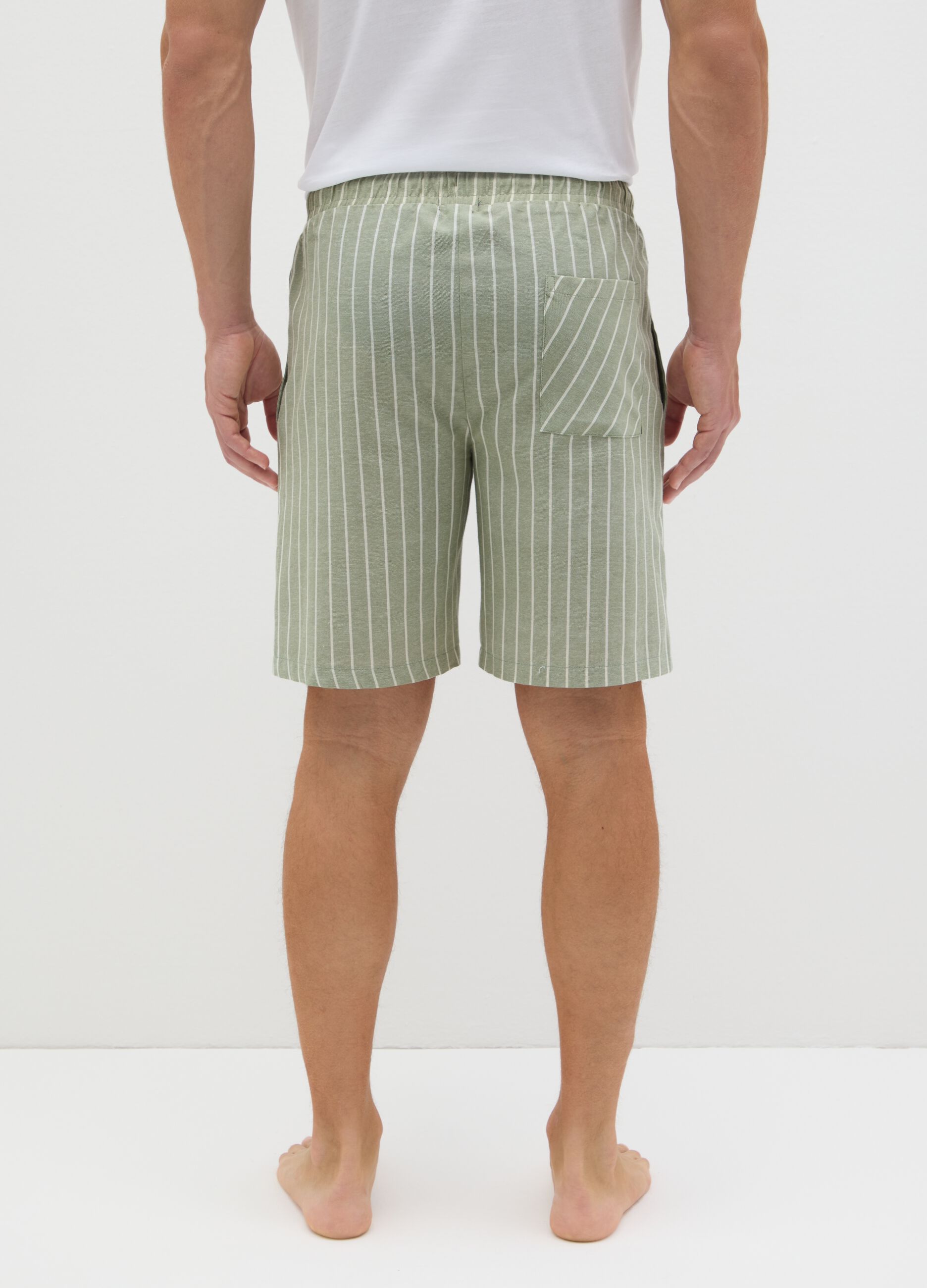 Shorts pigiama da uomo regular fit con coulisse