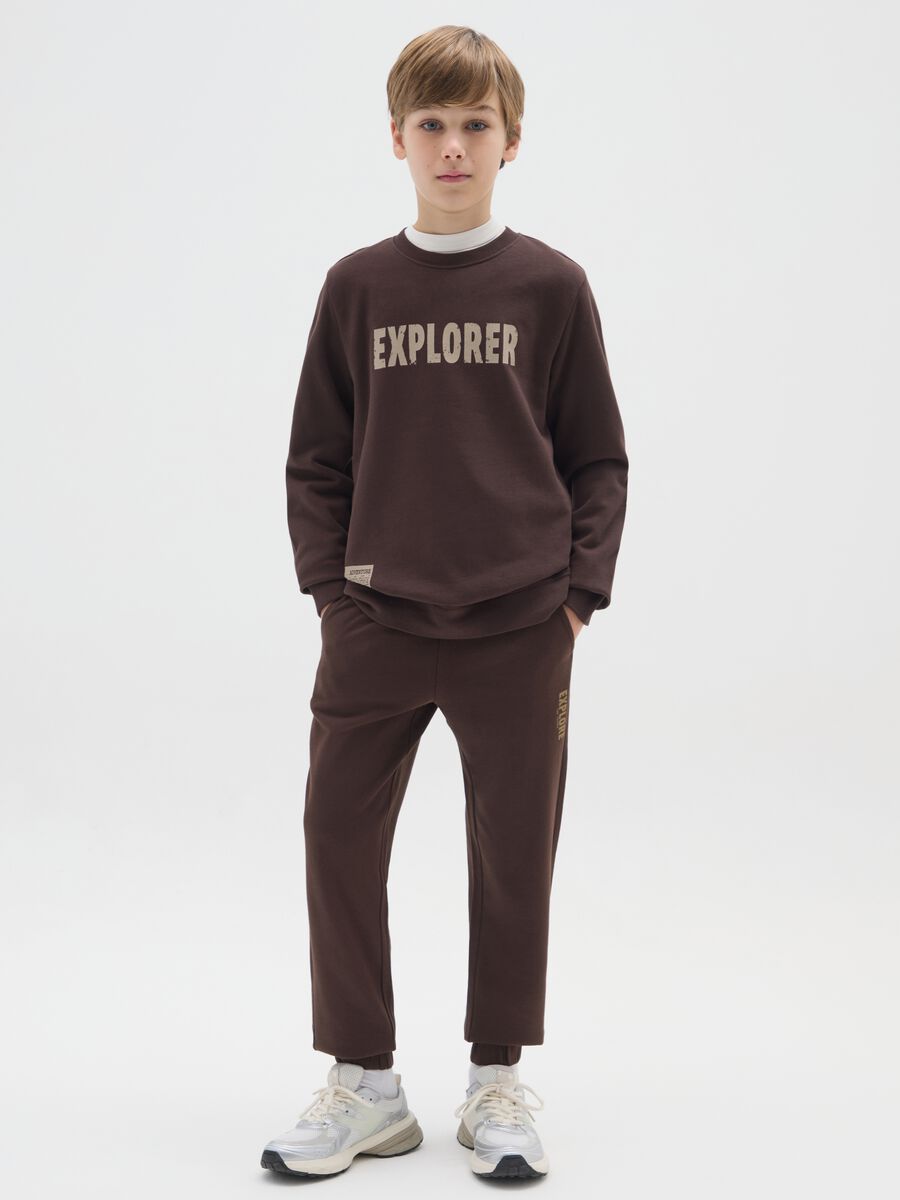 Brown Jogger Trousers_0