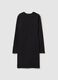 Girls' dress in black stretch cotton_4