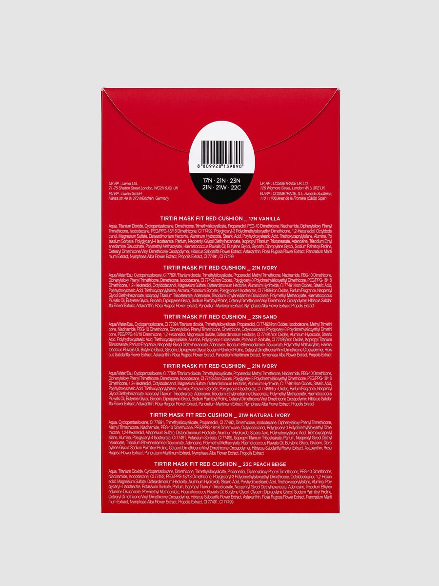 TIRTIR MASK FIT RED CUSHION 6 SHADE KIT 1G*6PZ - make-up coreano_1
