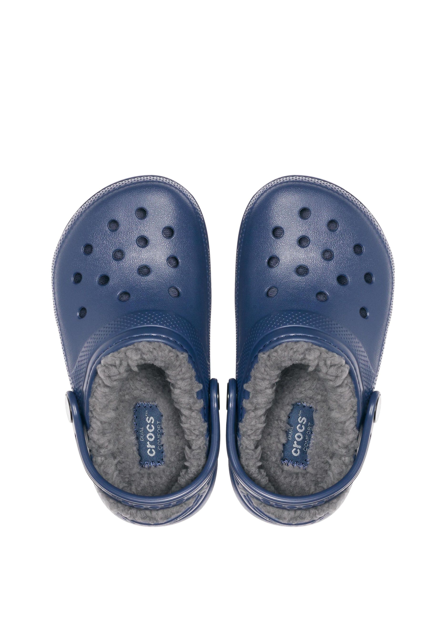 Crocs per neonato con fodera in pelliccia sintetica