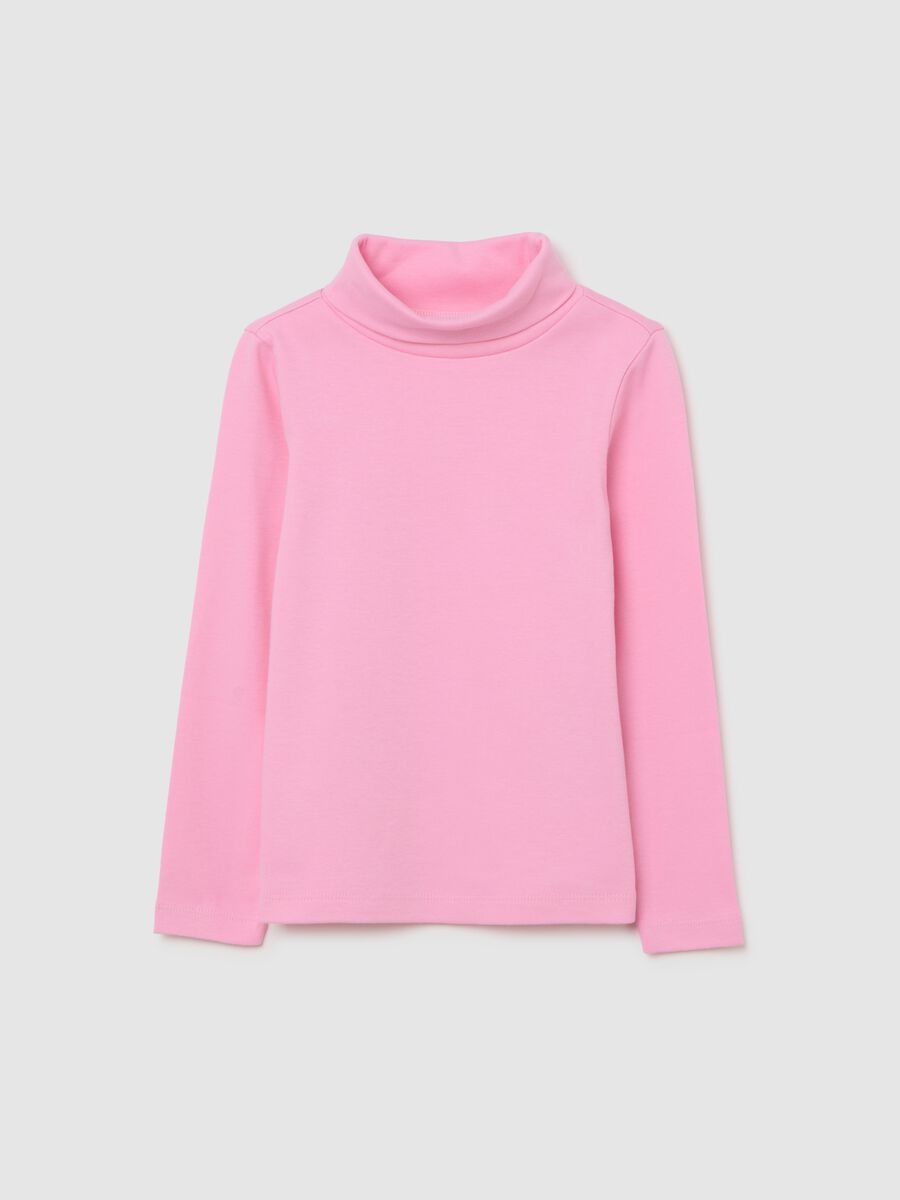 Girls' pink pure cotton regular fit jumper_0