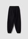 Black cotton-blend joggers with drawstring waist_2