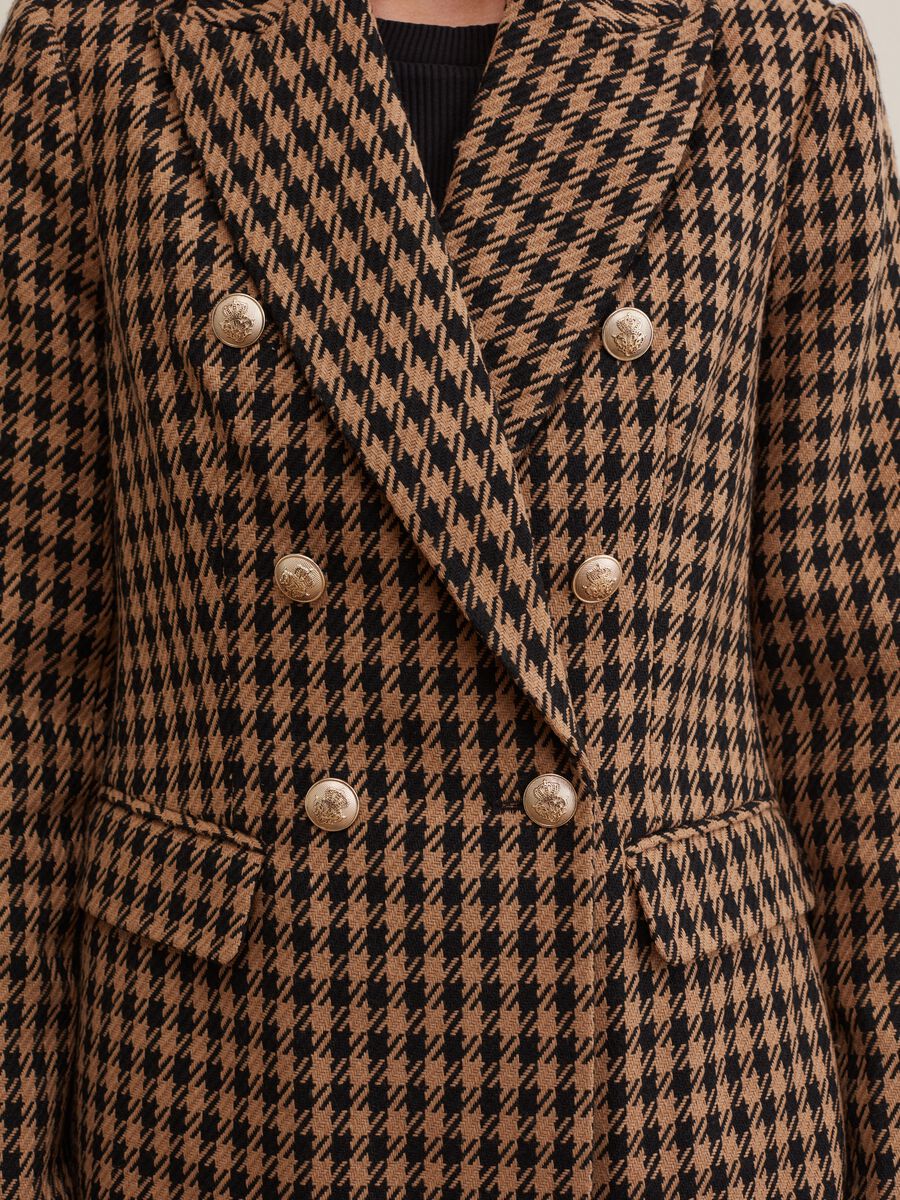 Blazer doppiopetto fantasia pied de poule_3
