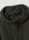Military green hooded jacket with zip_1