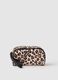 PVC Multicolour Pouch with Leopard Print Zip_0