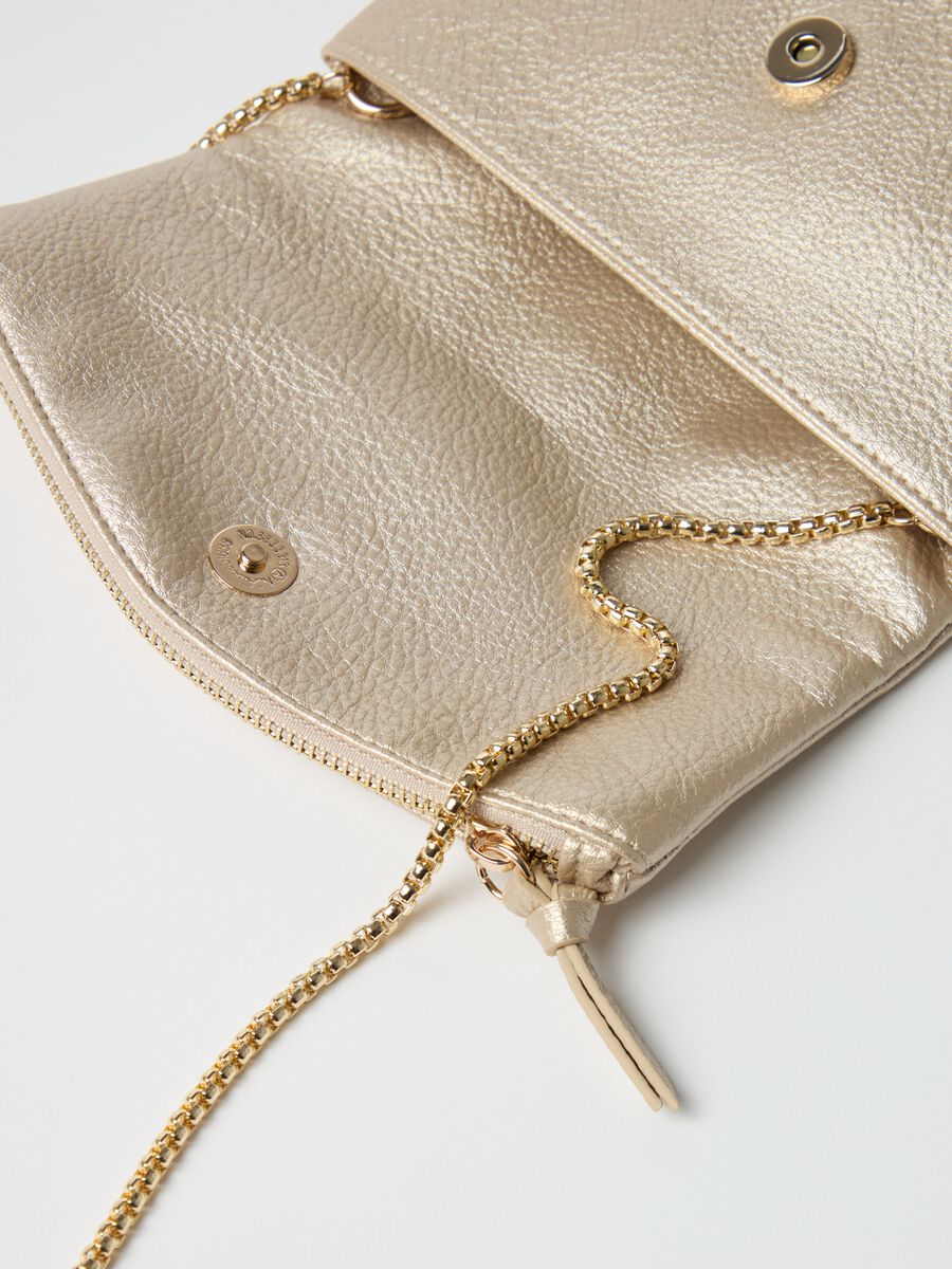 Metallic-effect bag with shoulder strap_2
