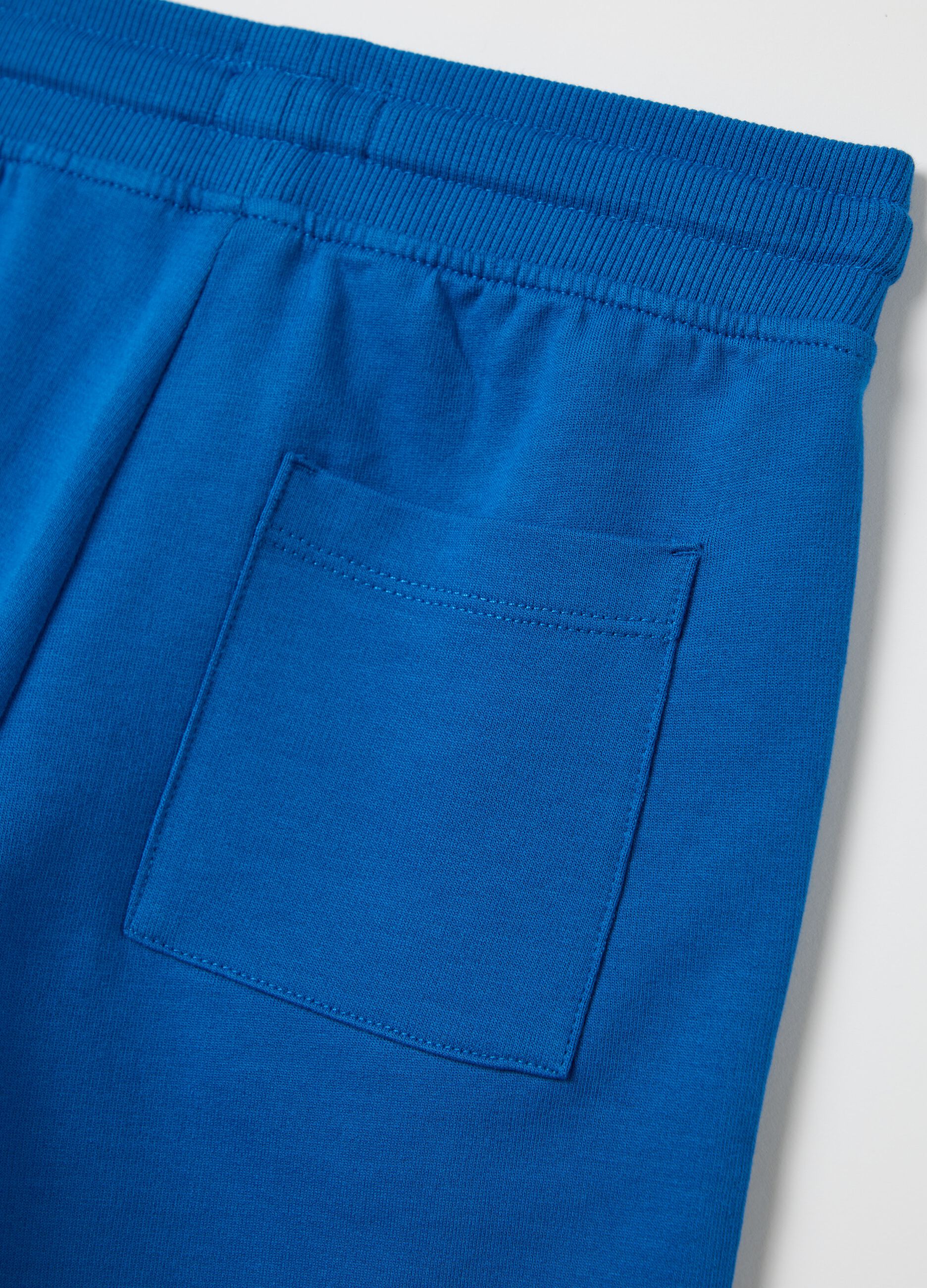 Blue Cotton Sports Shorts