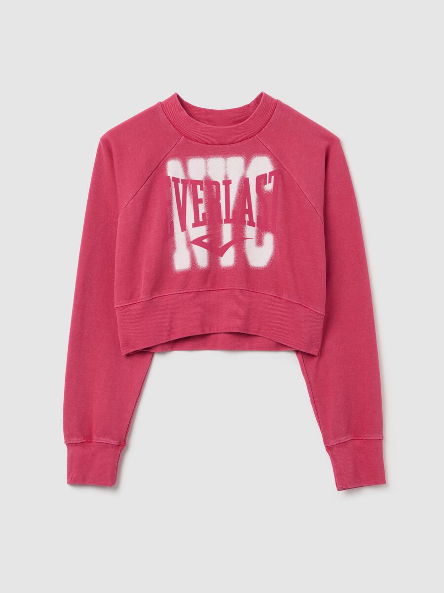 Cropped sweatshirt with logo print_4