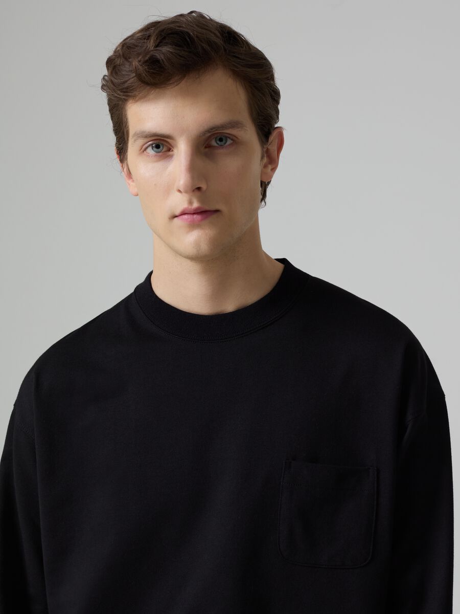 Selection sweatshirt with round neck and pocket_1