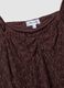 Brown stretch-fabric dress with deep V-neck, regular fit_5
