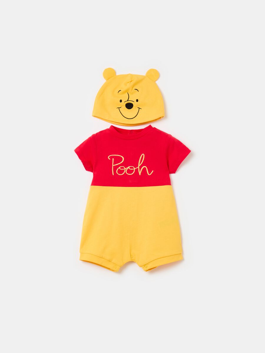 Winnie the Pooh romper suit and cap set_0