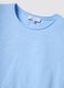 Sky blue pure cotton short-sleeve T-shirt, regular fit_5