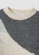 Ecru wool-blend colour-block jumper, regular fit_1