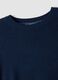 Blue crew-neck jumper in viscose blend, regular fit_5