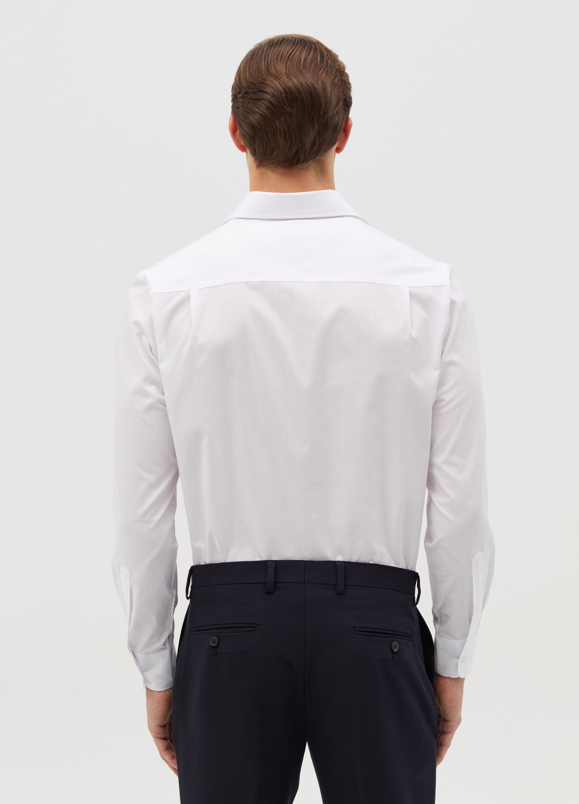 Regular-fit easy-iron shirt with pocket