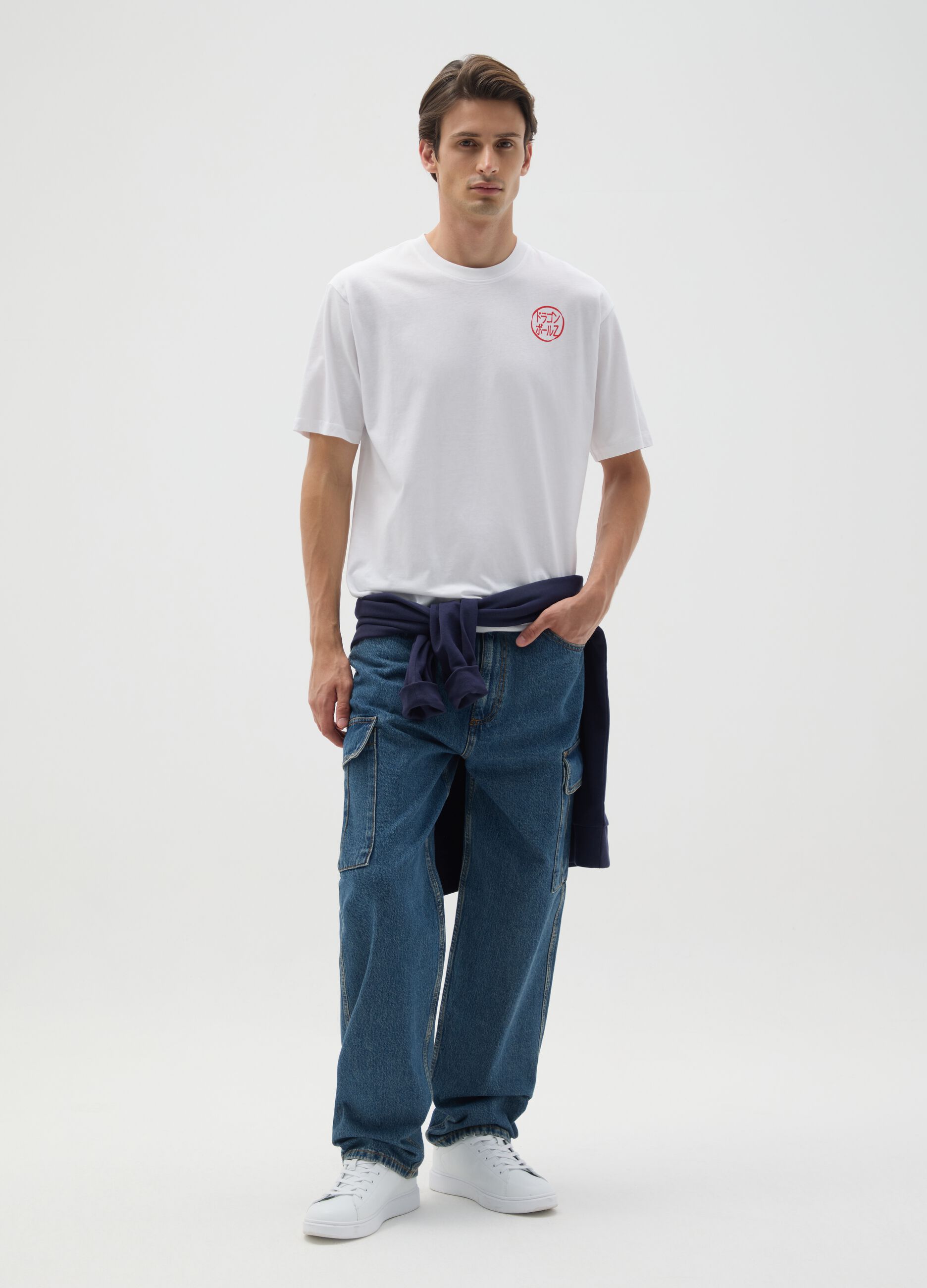 White pure cotton regular fit T-shirt