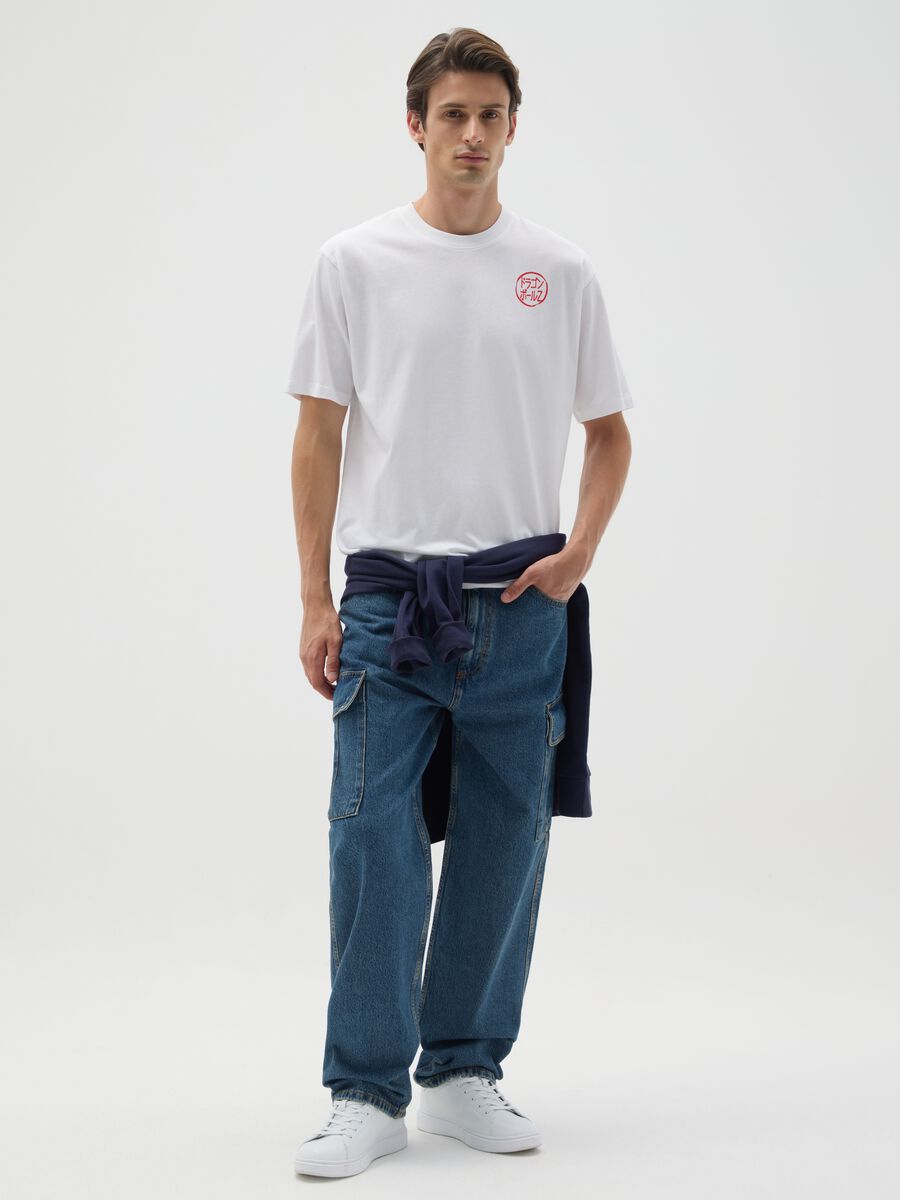 White pure cotton regular fit T-shirt_1