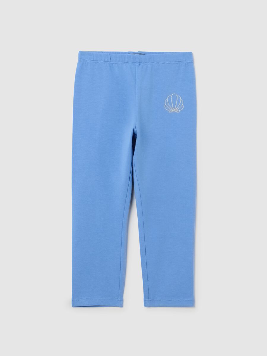 Light blue leggings with glitter shell_0