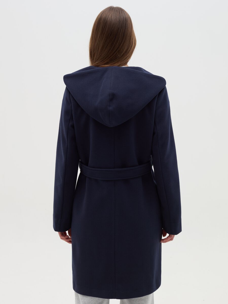 Coat in soft fabric with hood_2