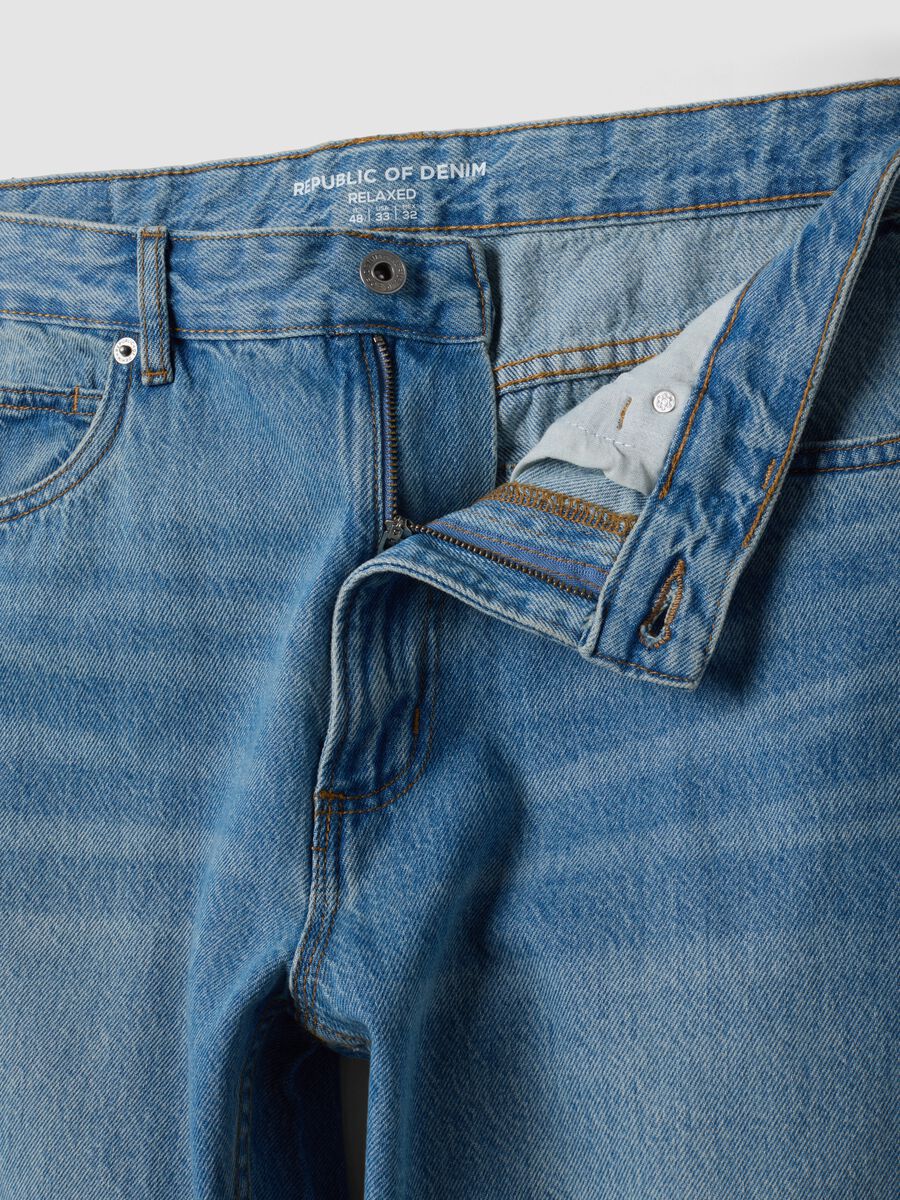 Pure cotton denim jeans, relaxed fit_1