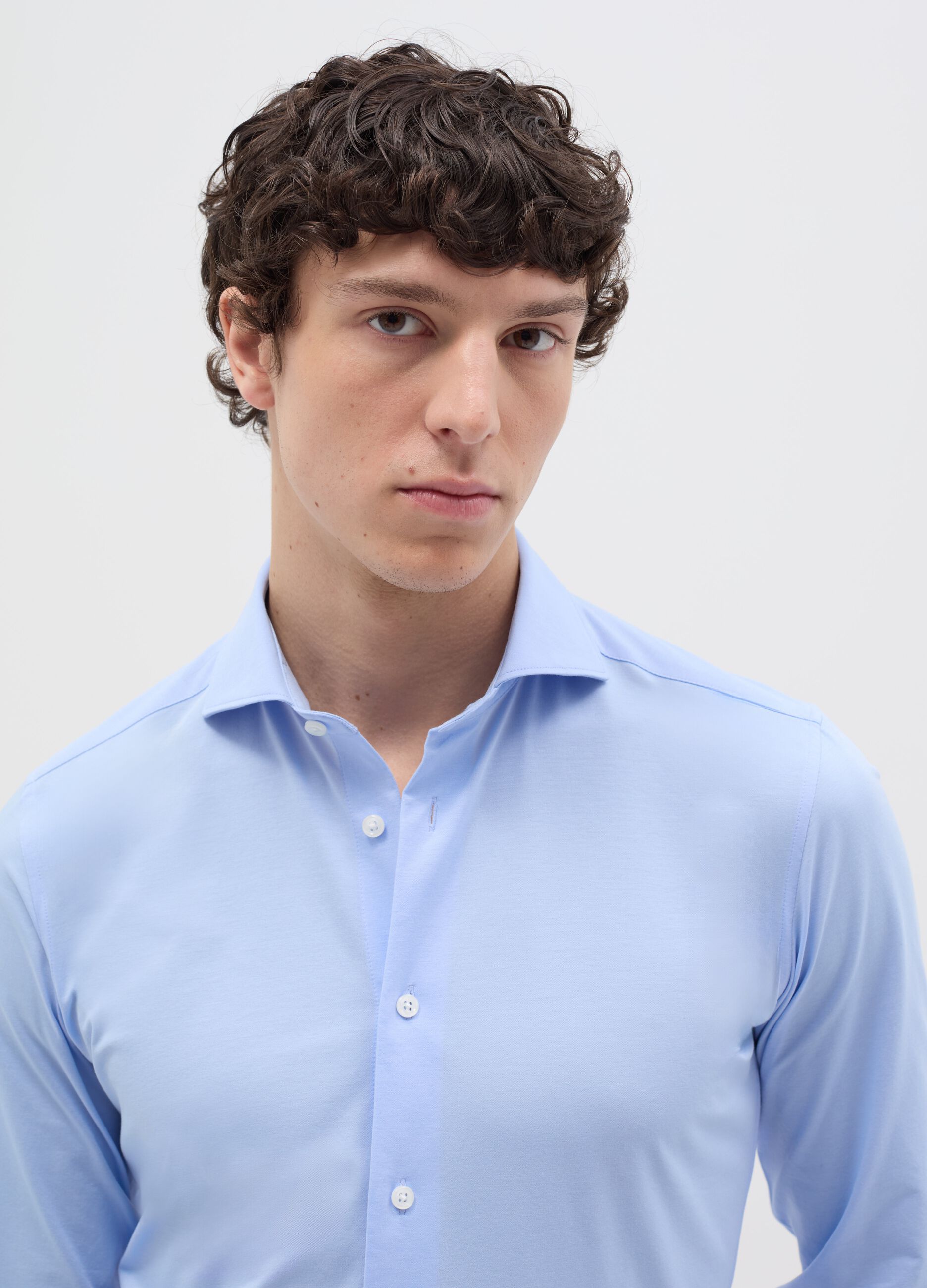 Camicia slim fit easy dry easy iron