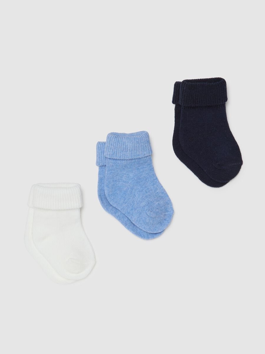 Set tripack calzini da neonato in misto cotone multicolor_0