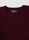 Red cable-knit crew neck jumper, regular fit_5