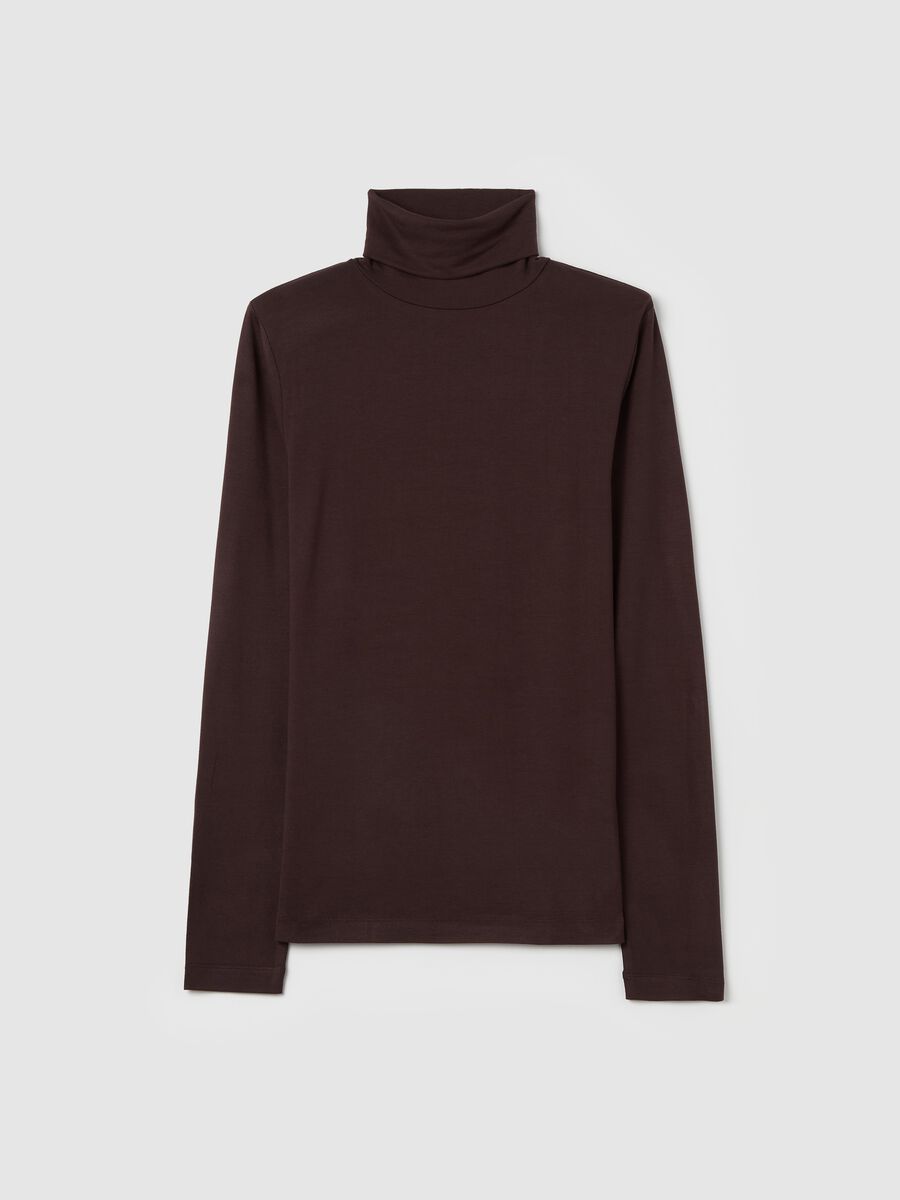 Long-sleeved T-shirt with high neck_4
