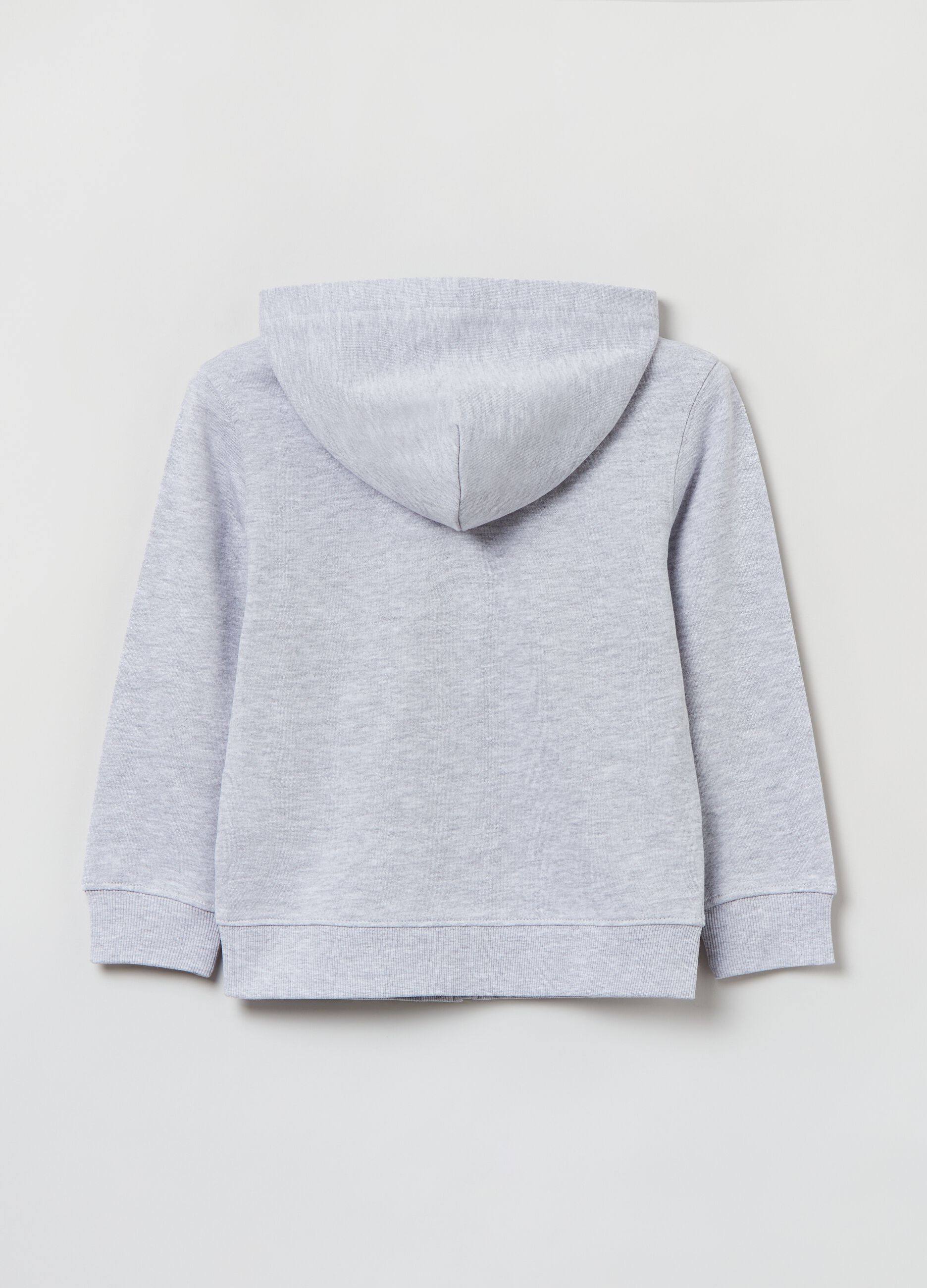 Full-zip in French Terry con cappuccio_1