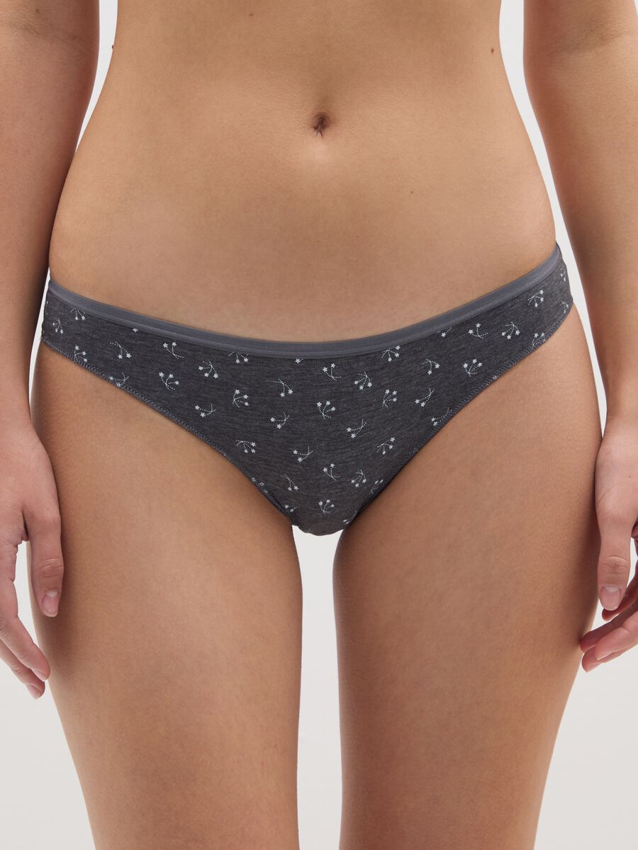 Multipack of five multicoloured stretch briefs_1