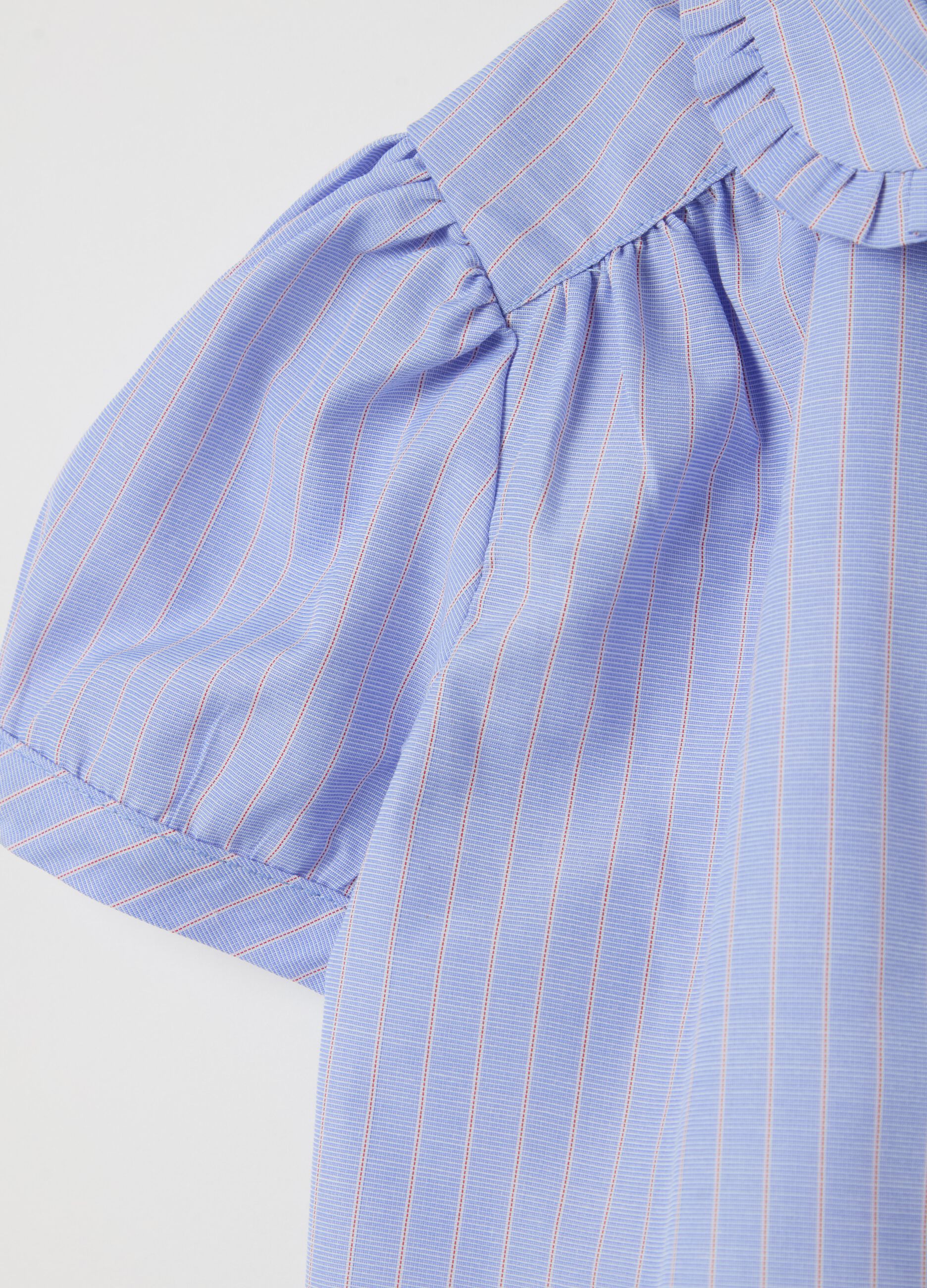 Camicia maniche corte in fantasia a righe 
