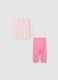 Girls' pink pure cotton pyjamas regular fit_1