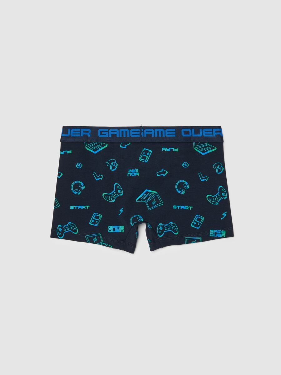 Multicolour cotton blend boys' regular fit boxers with prints_1