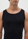 Men's black pure cotton vest_1
