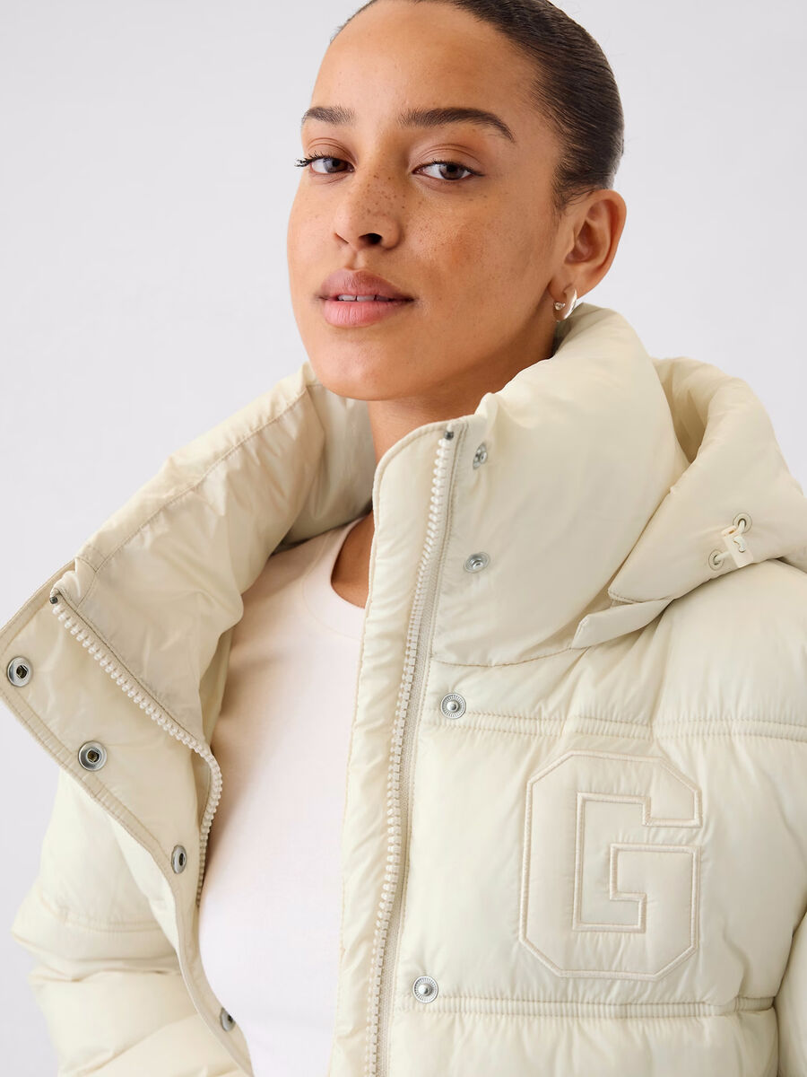 Short quilted down jacket with hood_3