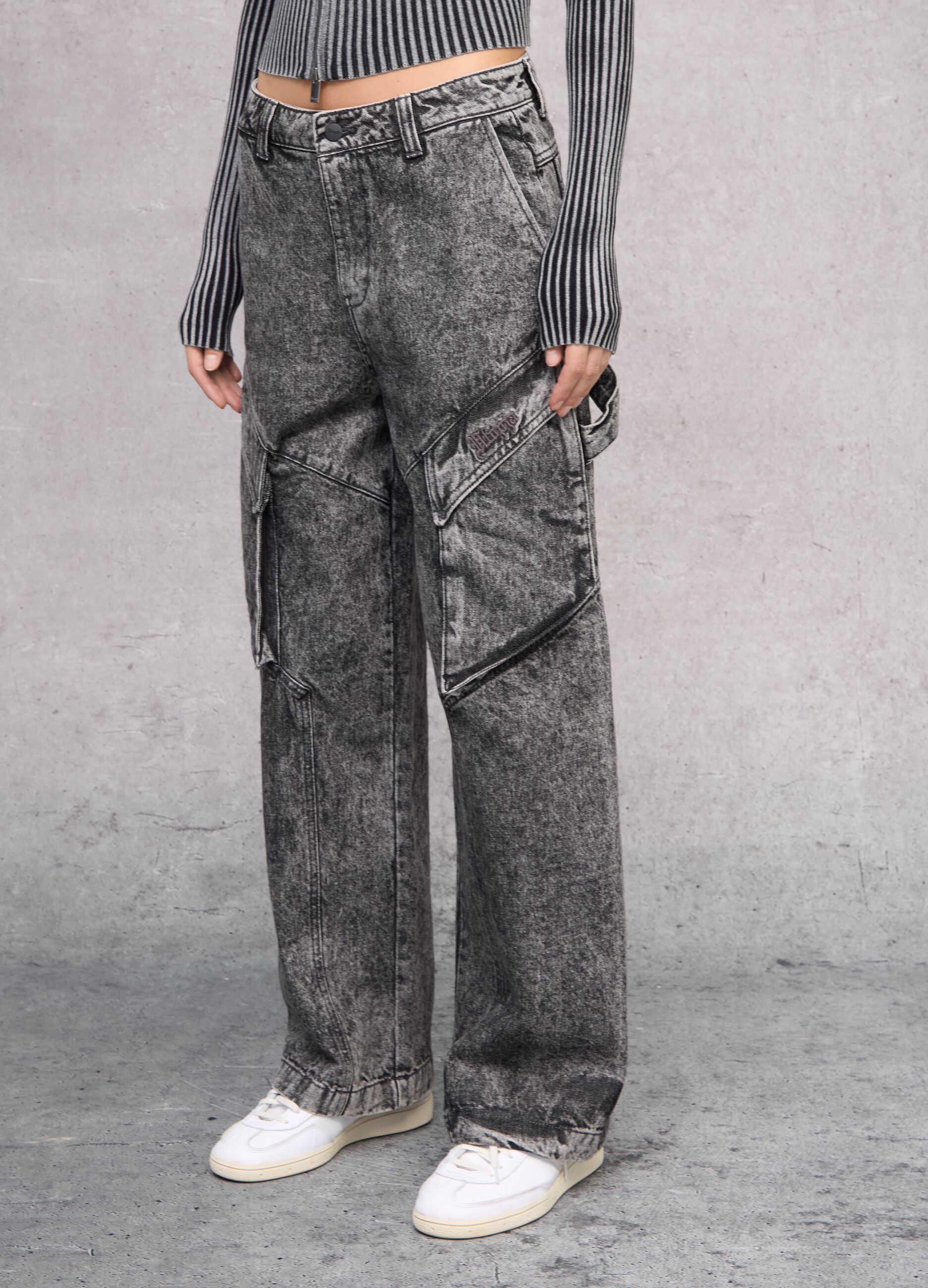 Vintage Grey Cargo Denim