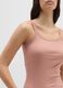 Pink pure cotton tank top regular fit_3