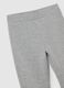 Grey stretch cotton flare leggings for girls_2