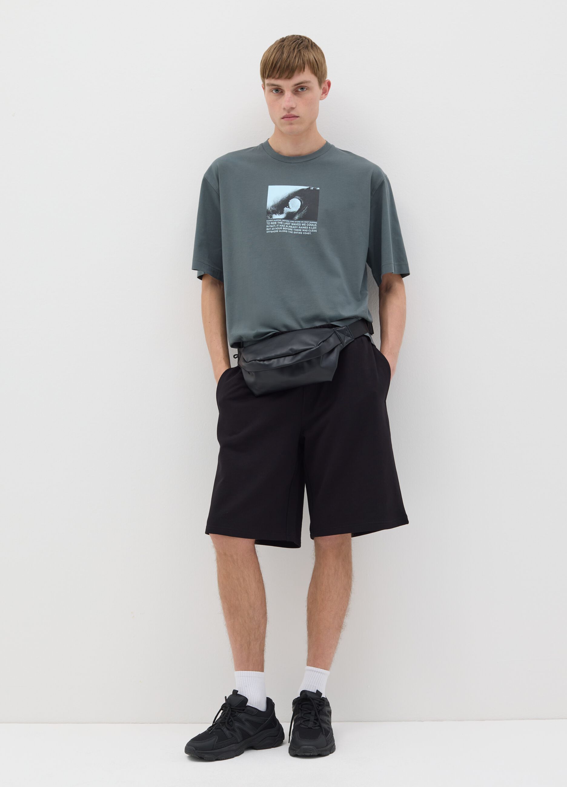Black Cotton B.Angel Shorts