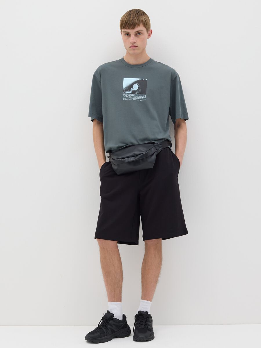 Black Cotton B.Angel Shorts_0