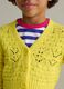 Cardigan with V neck and openwork design_2