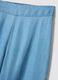 Light blue pure lyocell palazzo trousers with elasticated waist, wide-leg_5